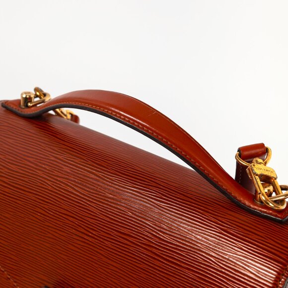 Louis Vuitton Monceau 28 Brown Epi Leather Convertible Satchel - Picture 8 of 12